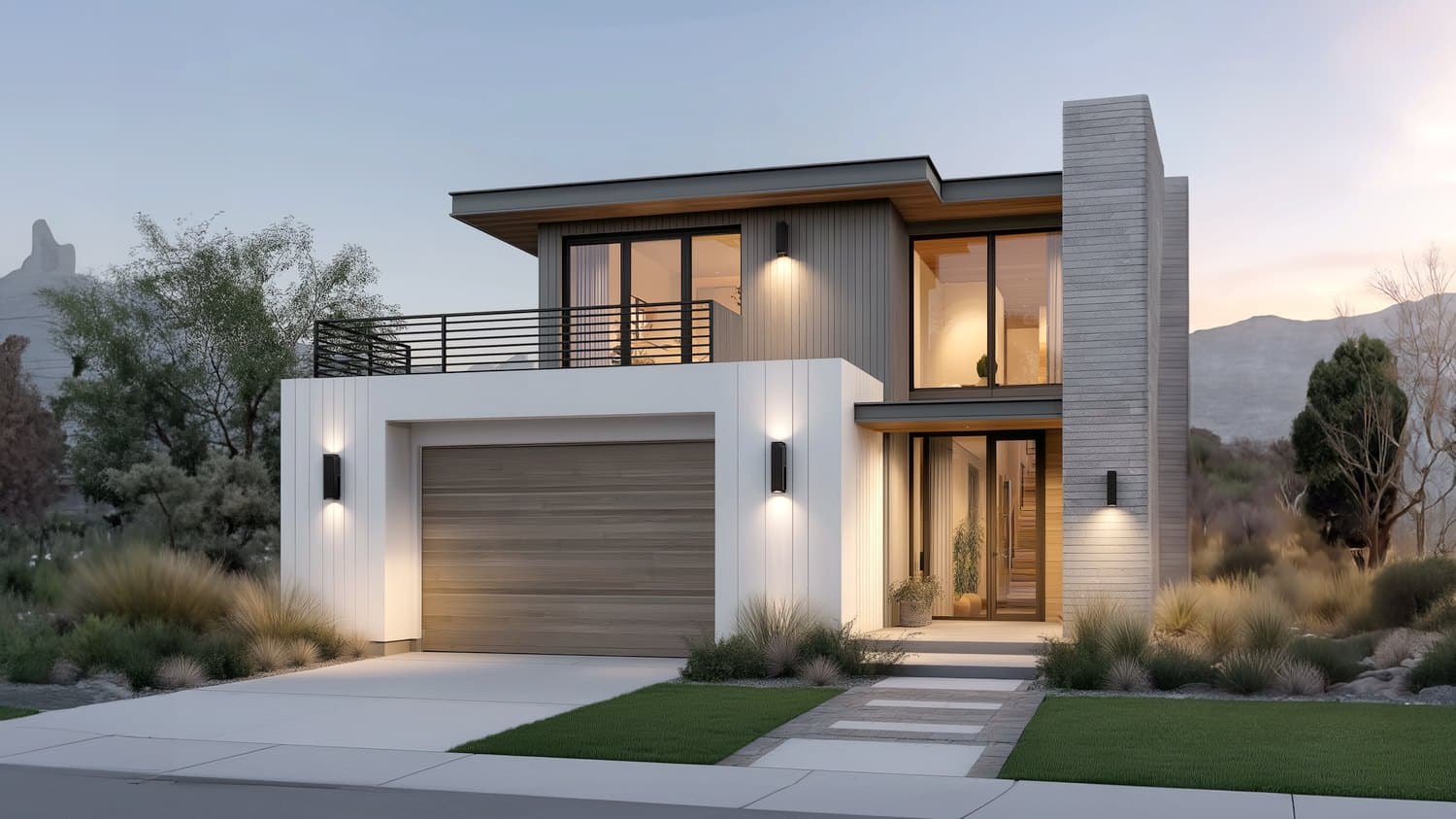MODern architectural style, representative home