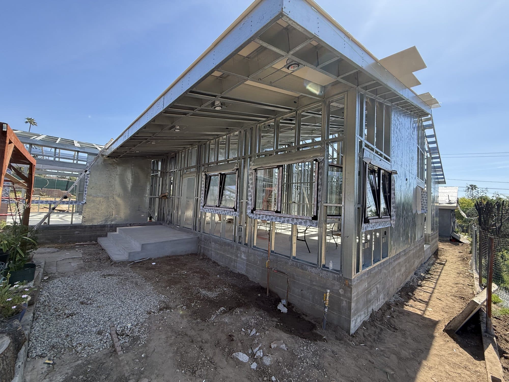 The completed 480 W Palm steel frame