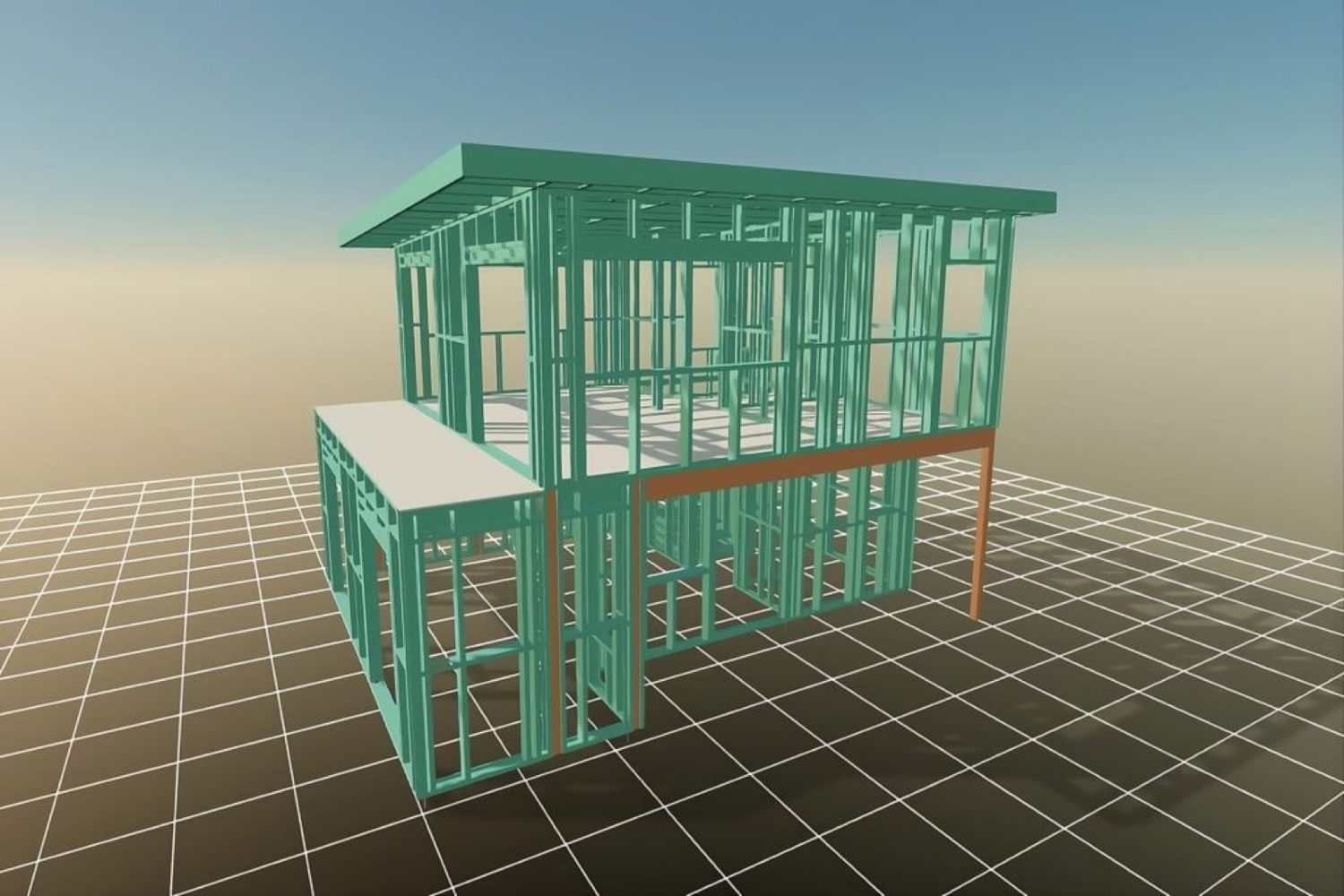 1728 Genesee Ave light gauge steel build